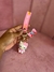 Chaveiro Hello Kitty emborrachado com detalhe lacinho rosa