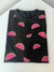 T-shirt Melancias frente e verso Cor preto