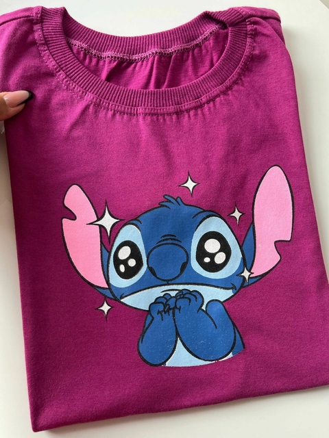 T-shirt Stitch cor Roxo