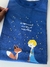 T-shirt Pequeno príncipe cor Azul bic