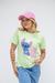 T-shirt Stitch Trouble Make cor Lime Cream - comprar online