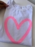 T-shirt Coração Cor Branco