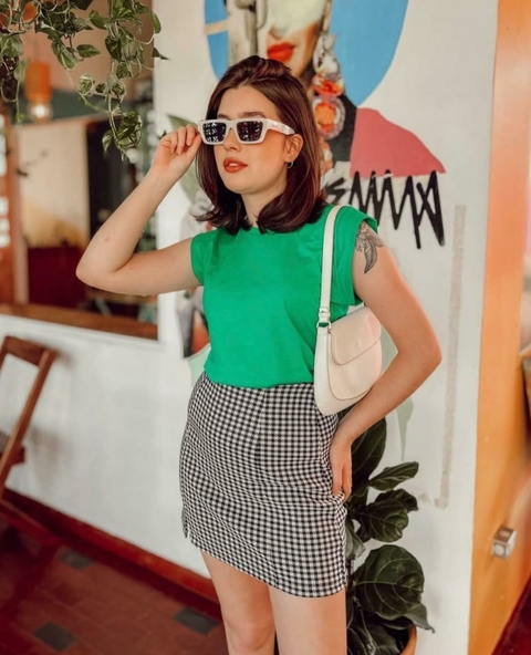 Muscle tee lisa cor Verde