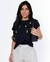 T-shirt Abacaxi bordada Cor Preto