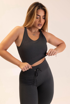 Conjunto Fitness Canelado Shorts - loja online