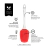 Espátula De Silicone e Acrílico Vermelho