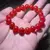 Pulseira de Ágata Vermelha Natural - loja online