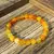 Pulseira de Ágata Amarela - Sabedoria e Força, Pulseira Perfeita para Mulheres T - 19 cm x 0,8 mm - comprar online