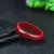 Anel de Feng Shui feito de Cinábrio, símbolo de sorte e fortuna. TAMANHO 20 Á 21 mm