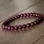 1pc/Pulseira de Granada Vermelha Pulseira de Bênção com Pedra Natural Vermelha Perfeita 19 cm x 0,6 mm