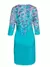 Vestido Midi Elegante com Estampa Floral e Decote em V - TAMANO UNICO - P - comprar online