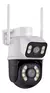 Cámara de seguridad WiFI Smart Camera A-28 IP Dual Camera con resolución Full HD 1080p visión nocturna incluida color blanco/negro