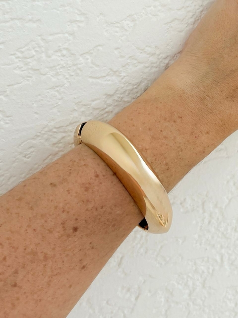 Pulseira Bracelete Maxi Dourado