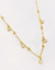 Colar Choker com Bolinhas e Ponto de Luz Cristal Banhado a Ouro 18k - comprar online