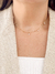 Colar Choker com Bolinhas e Ponto de Luz Cristal Banhado a Ouro 18k