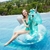 Inflable Unicornio Transparente con Glitter en internet