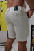 Bermuda Sarja Listrada Branco & Preto - loja online