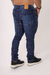 Calça Slim Jeans Destroyed Escura - loja online