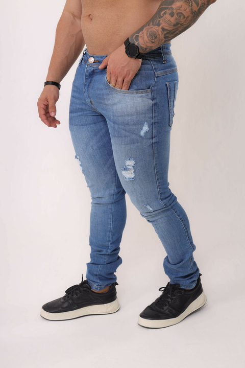 Calça Slim Jeans Destroyed Clara - comprar online