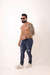 Calça Slim Jeans Destroyed Escura - loja online