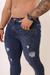Imagem do Calça Slim Jeans Destroyed Escura