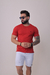 Camiseta Básica Masculina Vermelha - Omahha Jeans Atacado