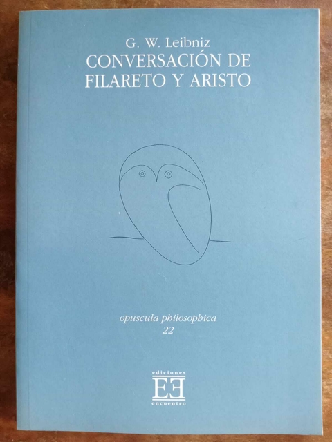 Conversación de Filareto y Aristo. Leibniz - comprar online