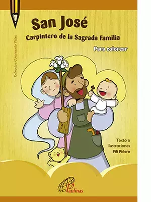San José, carpintero de la sagrada familia - para colorear - comprar online