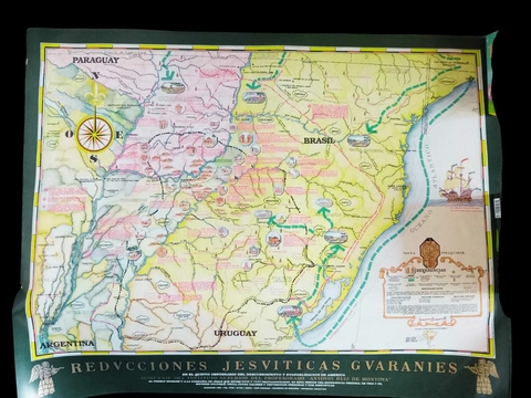 Mapa de las Reducciones Jesuíticas. Ediciones Montoya