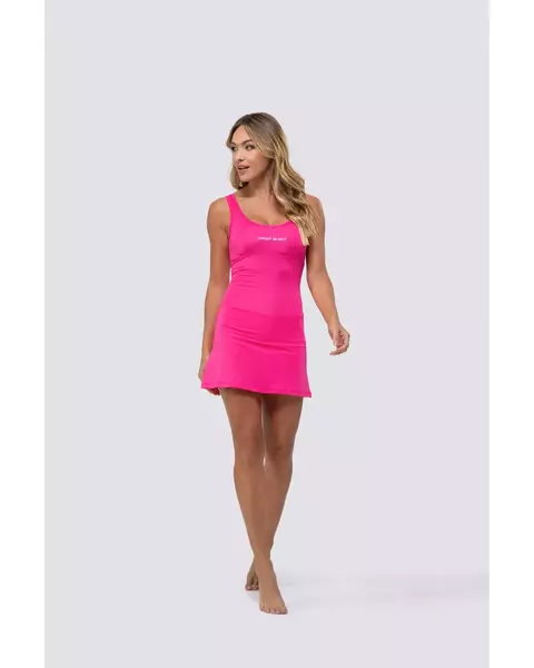 Vestido short DROP SHOT 1.0 - Rosa Neon