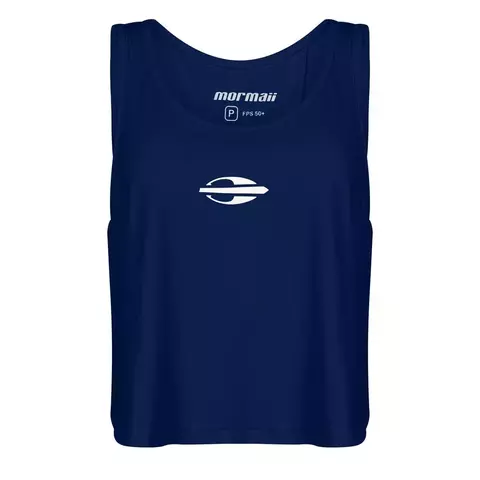 REGATA FEMININA CROPPED BEACH SPORTS MORMAII 2776 AZUL MARINHO