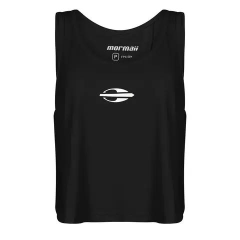 REGATA FEMININA CROPPED BEACH SPORTS MORMAII 2776 PRETO