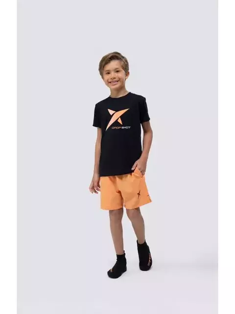 Camiseta infantil DROP SHOT GAME - Preto