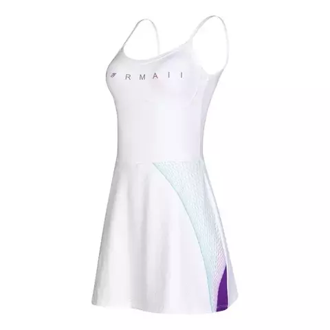VESTIDO MACAQUINHO LINHA VITORIA MARCHEZINI BEACH TENNIS MORAMII 2025 BRANCO