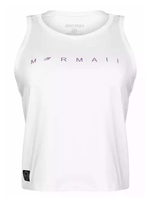 REGATA CROPPED LINHA VITORIA MARCHEZINI BEACH TENNIS MORMAII 2025 BRANCO