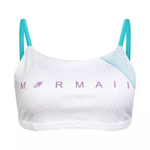 TOP LINHA VITORIA MARCHEZINI BEACH TENNIS MORMAII 2025 BRANCO