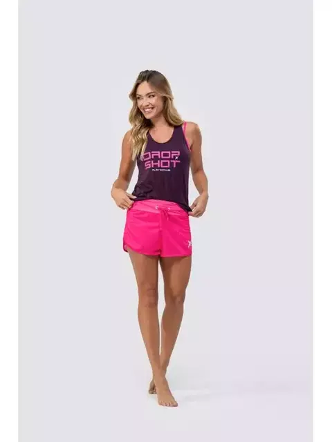 Short duplo DROP SHOT ENJOY 1.0 - Rosa Neon