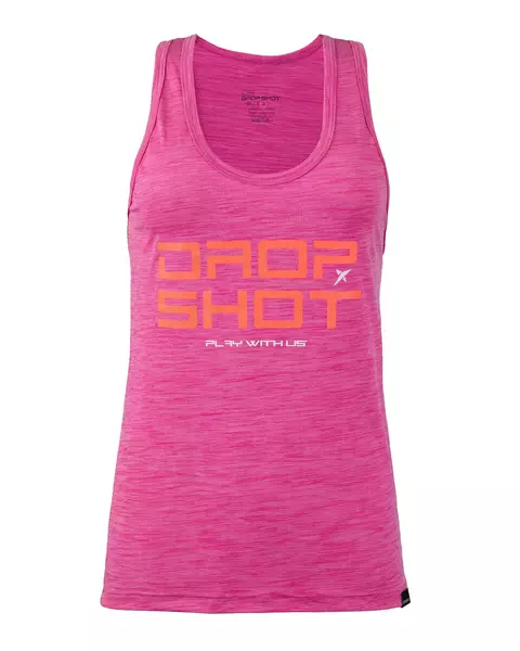 Regata feminina DROP SHOT ENJOY 3.0 - Rosa Neon