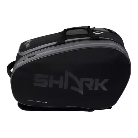 SHARK RAQUETEIRA BT PRETA/CINZA