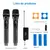 Microfone Profissional Sem Fio LED, UHF