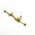 PIERCING TRANSVERSAL AÇO COBRA MISTIC DOURADO - comprar online