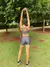 Conjunto Micro Canelado Shorts Wonder + Top Ana Grafite - KAPFIT Moda Fitness