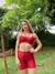 Conjunto Micro Canelado Shorts Wonder + Top Ana Vermelho - comprar online