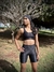 Conjunto Micro Canelado Shorts Wonder + Top Estrela Preto