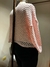 Sweater calado liso | Rosa en internet