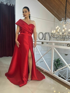 Vestido longo, vermelho - comprar online