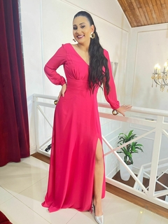 Vestido longo, rosa - comprar online