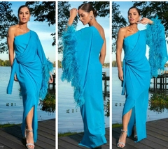 Vestido midi, Ton Âge, sem plumas