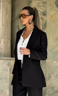 Blazer Alfaitaria com Bordados Ton Âge - casaco - comprar online