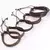 Pulseiras masculinas 10 pçs/set envoltório preto tecido - comprar online